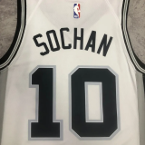 22-23 SA Spurs SOCHAN #10 White Top Quality Hot Pressing NBA Jersey
