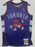 Raptors KNOW YOURSELF #6 Purple Retro Top Quality Hot Pressing NBA Jersey