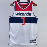 22-23 Wizards BEAL #3 White Top Quality Hot Pressing NBA Jersey