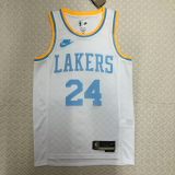 22-23 LAKERS BRYANT #24 White Top Quality Hot Pressing NBA Jersey (Retro Logo)