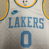 22-23 LAKERS WESTBROOK #0 White Top Quality Hot Pressing NBA Jersey (Retro Logo)