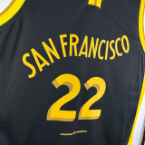 23-24 WARRIORS WIGGINS #22 Black City Edition Top Quality Hot Pressing NBA Jersey