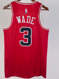 22-23 BULLS WADE #3 Red Top Quality Hot Pressing NBA Jersey