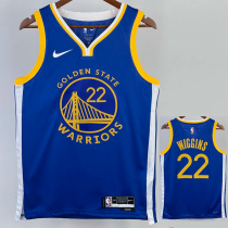 22-23 WARRIORS WIGGINS #22 Blue Top Quality Hot Pressing NBA Jersey