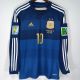 2014 Argentina Away Long Sleeve Retro Soccer Jersey