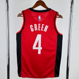 22-23 ROCKETS GREEN #4 Red Away Top Quality Hot Pressing NBA Jersey
