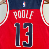 22-23 Wizards POOLE #13 Red Top Quality Hot Pressing NBA Jersey
