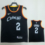 22-23 Cleveland Cavaliers IRVING #2 Black City Edition Top Quality Hot Pressing NBA Jersey