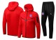22-23 PSG Red Hoodie Jacket Tracksuit#F406