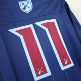 21-22 West Ham x Iron Maiden blue Fans soccer jersey(联名版)