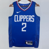 22-23 Clippers LEONARO #2 Blue Top Quality Hot Pressing NBA Jersey