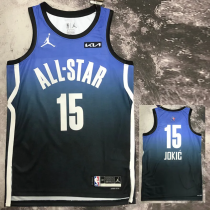 2023 ALL STAR JOKIC #15 Blue Top Quality Hot Pressing NBA Jersey