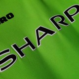 1998-1999 Man Utd Green Goalkeeper Long Sleeve Retro Soccer Jersey