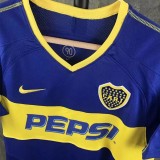 2003-2004 Boca Juniors Home Long Sleeve Retro Soccer Jersey