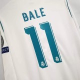 2017-2018 RMA Home Long Sleeve Retro Soccer Jersey