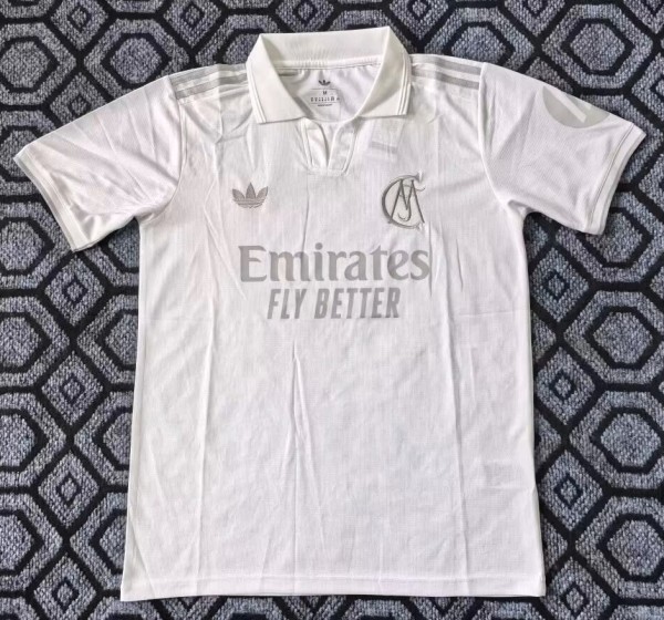 26-27 RMA White 125th Anniversary Edition Fans Soccer Jersey