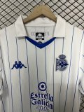 26-27 La Coruna White Retro Version Fans Soccer Jersey