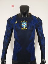 2026 Brazil Away Long Sleeve Player Version Soccer Jersey (长袖球员)