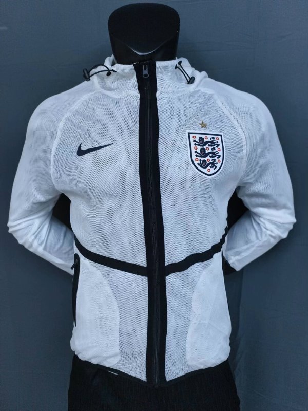 2026 England White Pre-Competition Training Windbreaker