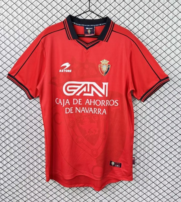 1998-1999 Osasuna Home Retro Soccer Jersey