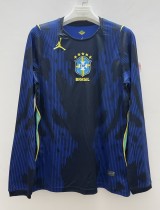 2026 Brazil  Away Long sleeves Fans Soccer Jersey(长袖)