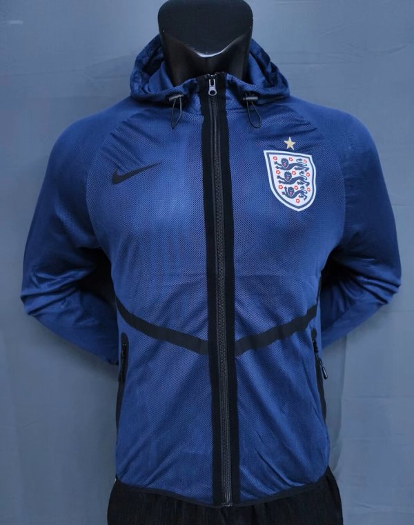 2026 England Blue Pre-Competition Training Windbreaker