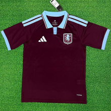 26-27 Aston Villa Home Fans Soccer Jersey