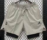 2026 ON Mousy gray Casual Double Layer Short Pants