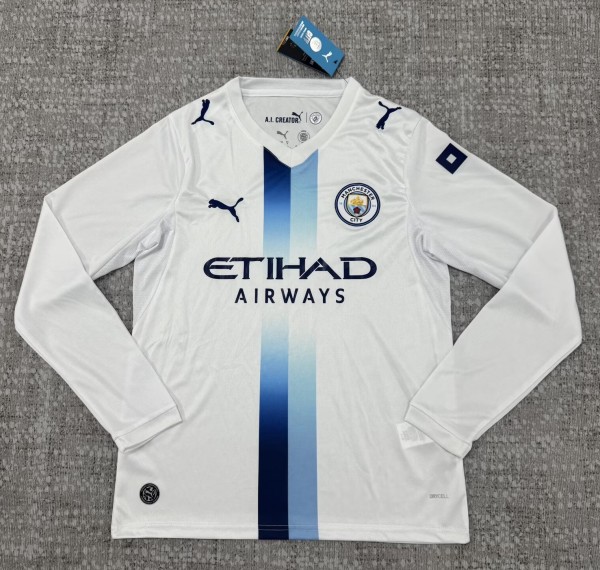 26-27 Man City Third Leaked Edition Long Sleeve Fans Soccer Jersey (长袖)