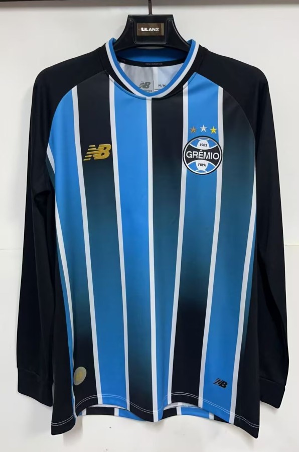 26-27 Gremio Home Long Sleeve Fans Soccer Jersey (长袖)