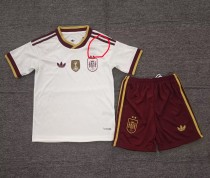 2026 World Cup Spain Away Kids Soccer Jersey (With 2 Star)*两颗星