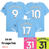 25-26 Man City Away Fans Soccer Jersey