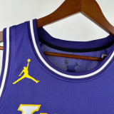 25-26 Lakers DONCIC #77 Purple Top Quality Hot Pressing NBA Jersey (Trapeze Edition) 飞人版
