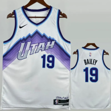 25-26 JAZZ BAILEY #19 White Top Quality Hot Pressing NBA Jersey