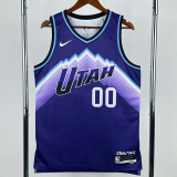 25-26 JAZZ MARKKANEN #00 Purple Top Quality Hot Pressing NBA Jersey