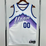 25-26 JAZZ MARKKANEN #00 White Top Quality Hot Pressing NBA Jersey