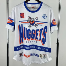 2026 Nuggets White Retro High Quality Casual T-Shirt #MN