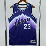 25-26 JAZZ MARKKANEN #23 Purple Top Quality Hot Pressing NBA Jersey