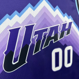 25-26 JAZZ MARKKANEN #00 Purple Top Quality Hot Pressing NBA Jersey