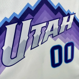 25-26 JAZZ MARKKANEN #00 White Top Quality Hot Pressing NBA Jersey
