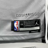 25-26 SA Spurs FOX #4 Grey Top Quality Hot Pressing NBA Jersey