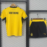 26-27 Dortmund Home Kids Soccer Jersey