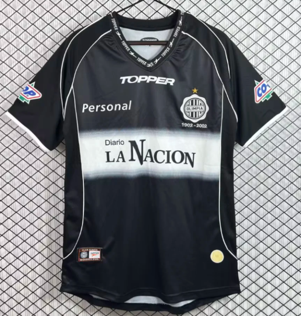 2002 Club Olimpia Away Retro Soccer Jersey