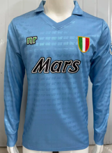1990-1991 Napoli Home Long sleeves Retro Soccer Jersey