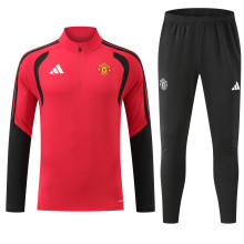 26-27 Man Utd High Quality Kids Half Pull Tracksuit