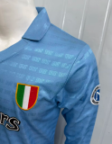 1990-1991 Napoli Home Long sleeves Retro Soccer Jersey