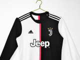 2019-2020 JUV Home Long Sleeves Retro Soccer Jersey