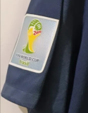 2014 France Home Long Sleeve Retro Soccer Jersey