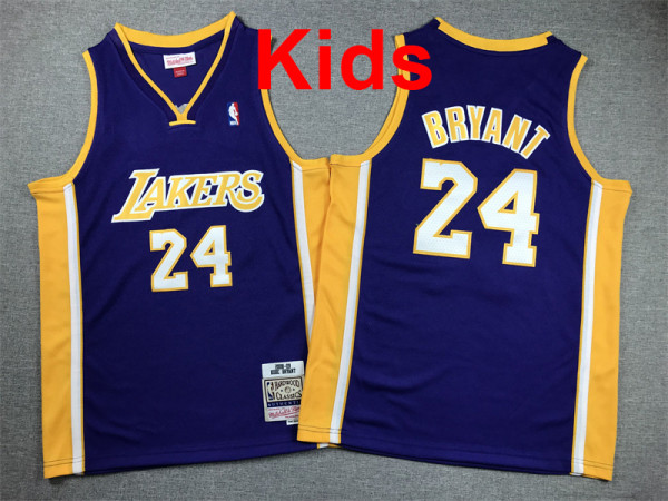 2026  L.A. Lakers Top Quality Hot Pressing Kids NBA Jersey