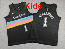2026  Sa Spurs Top Quality Hot Pressing Kids NBA Jersey